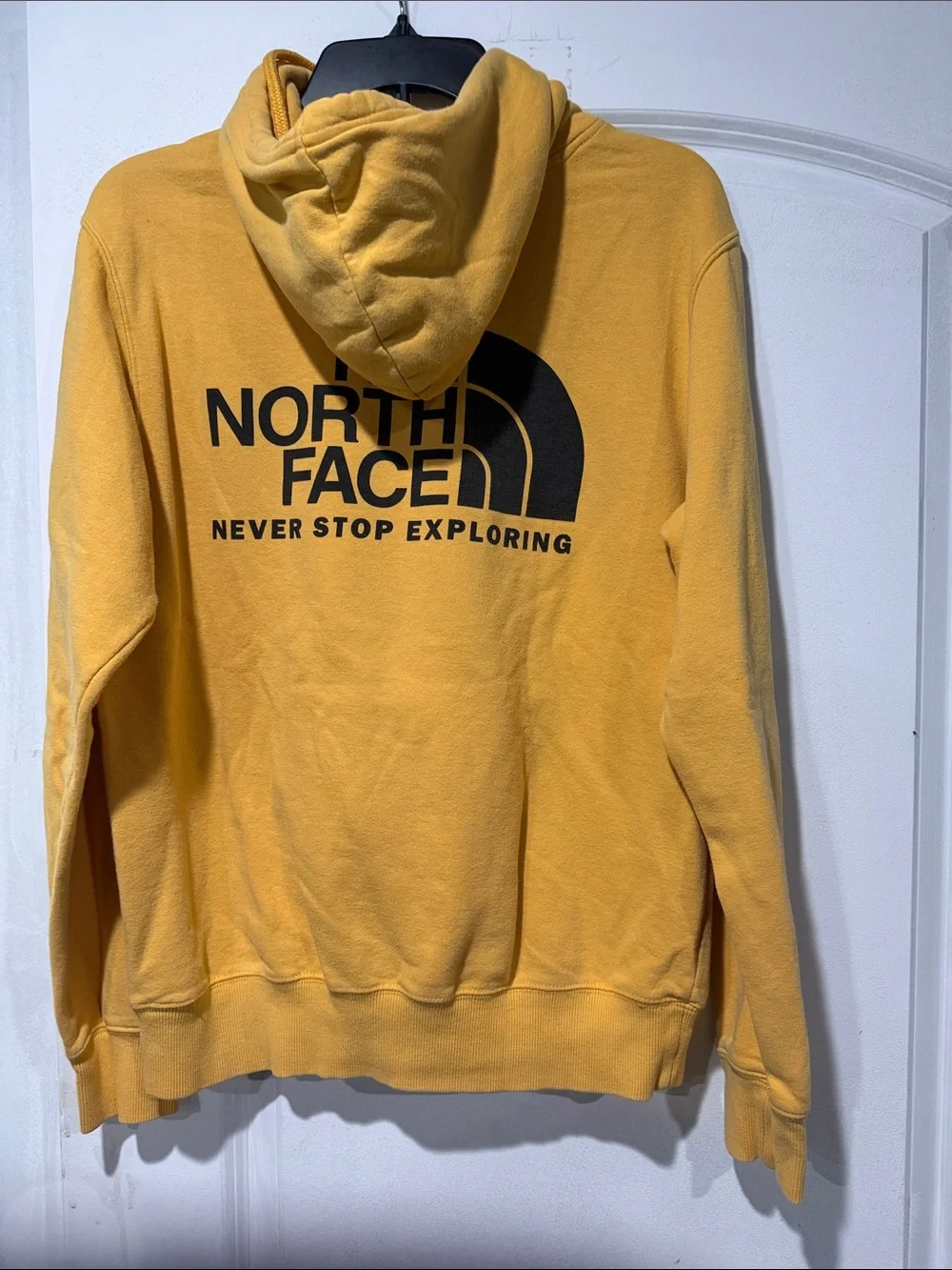 The North Face Men's Mustard Yellow Crewneck Hoodie